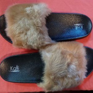 Kali Women's Faux Fur Flip Flops